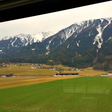 Zugfahrt Railjet von Zürich nach Wien, OEBB