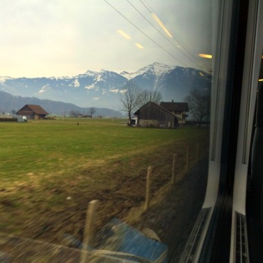 Zugfahrt Railjet von Zürich nach Wien, OEBB