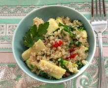 Quinoa veggie lunch, anti-stress kost, youbeee, nina cermak