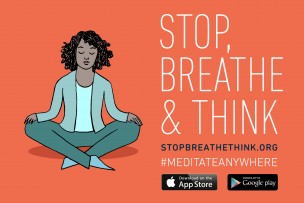 Meditations-App, Stop, Breathe & Think